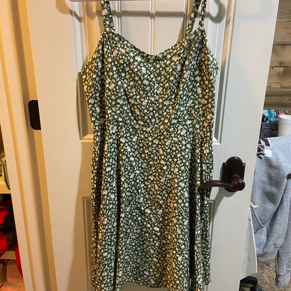 Green summer dress